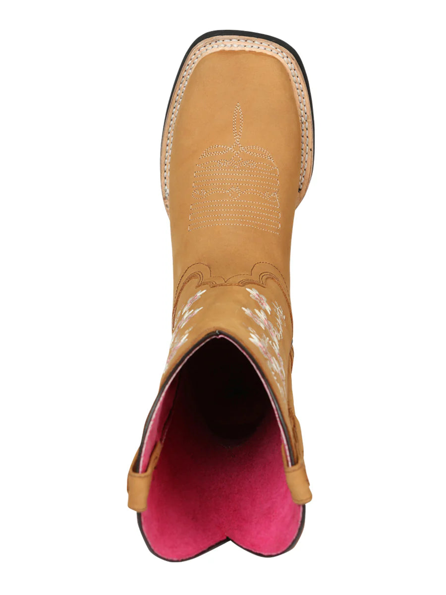 Women's Floral Embroidered Cowgirl Boot | Bota Vaquera con Bordado de Flores