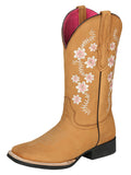 Women's Floral Embroidered Cowgirl Boot | Bota Vaquera con Bordado de Flores
