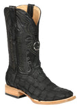 Exotic Pirarucu Monster Fish Leather Cowboy Boots – Square Toe Western Boots