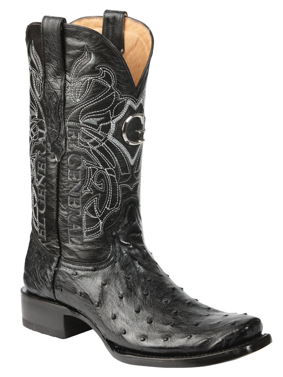 Men's Exotic Ostrich Avestruz Leather Cowboy Boot