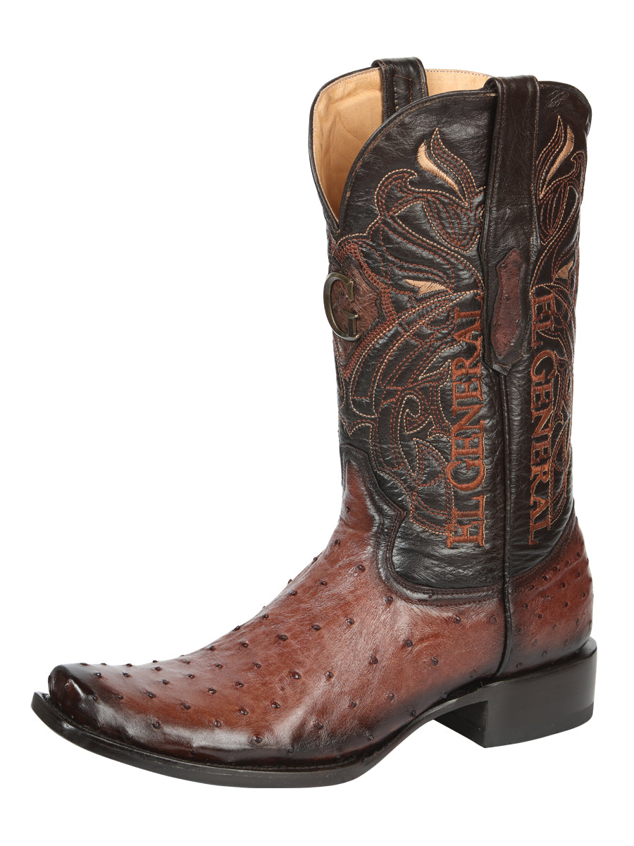 Men's Exotic Ostrich Avestruz Leather Cowboy Boot