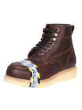 Establo Men's Steel Toe Moc Toe Work Boot – Brown Leather