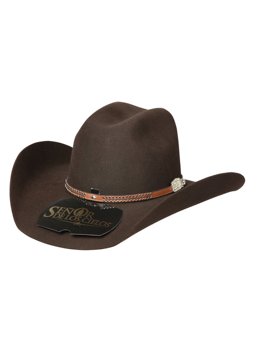 50X Señor de los Cielos Felt Cowboy Hat | Texana de Fieltro