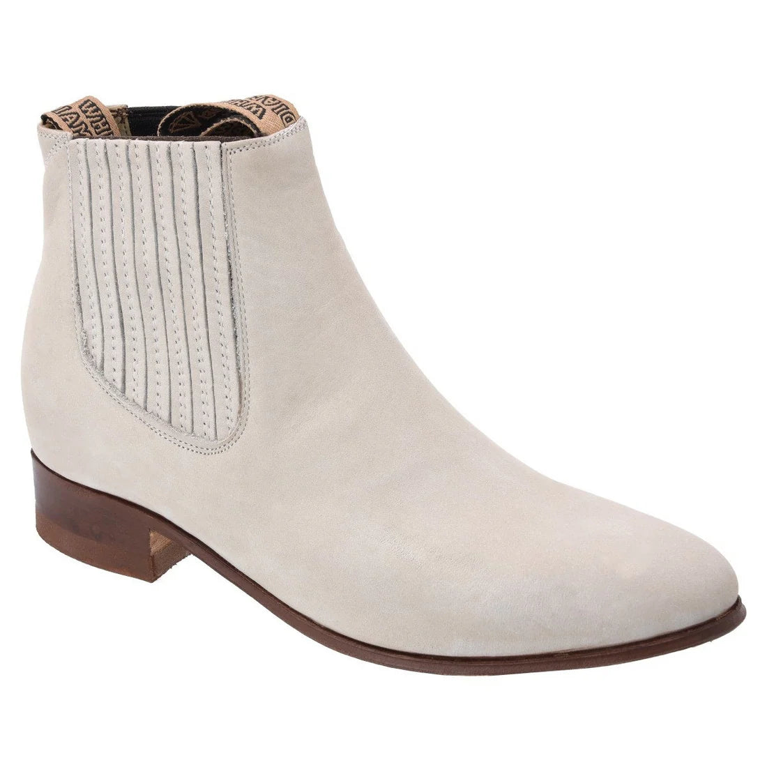 Men's Nubuck Charro Ankle Boots – Handcrafted Mexican Chelsea-Style Western Boots