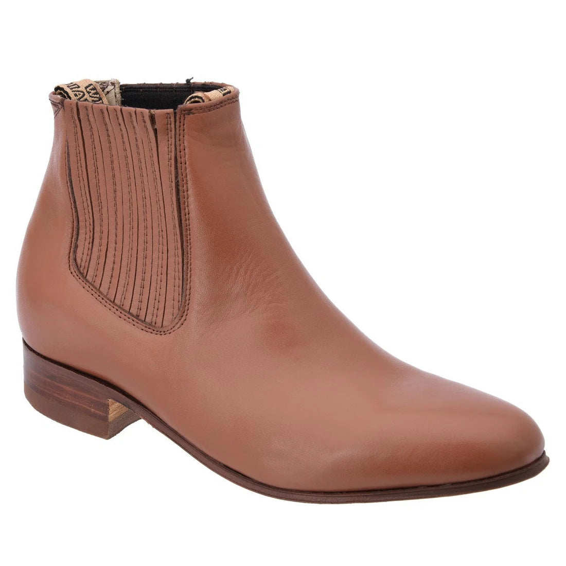 Men's Leather Charro Ankle Boots – Handcrafted Mexican Boots