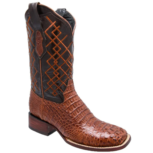 Men's Exotic Crocodile Square Toe Cowboy Boots – Rodeo Western Boots
